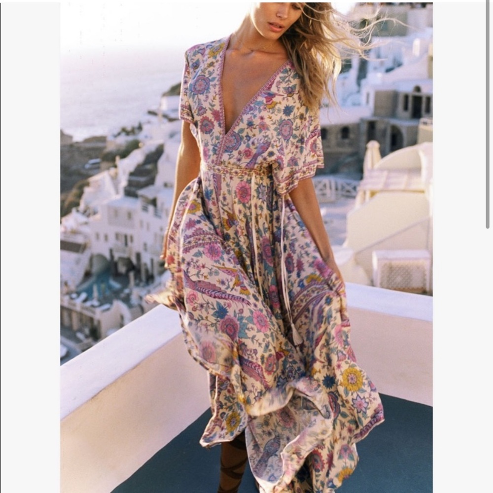 Spell & the Gypsy Collective lovebird half moon maxi dress